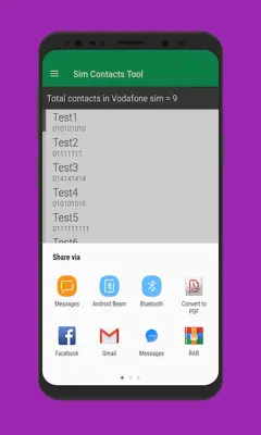 Sim Contacts Tool - Sim Contacts Import / Export android App screenshot 0