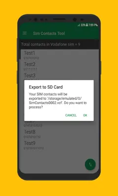 Sim Contacts Tool - Sim Contacts Import / Export android App screenshot 4