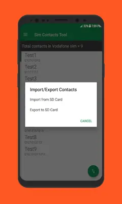 Sim Contacts Tool - Sim Contacts Import / Export android App screenshot 6